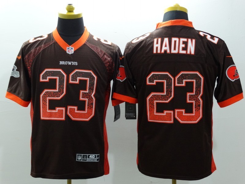 Men's Cleveland Browns Joe Haden #23 Brown Jersey